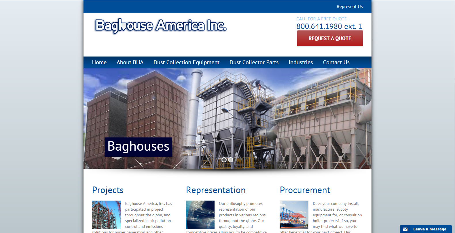 Baghouse America Website